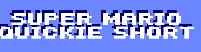 A super mario quickie short logo