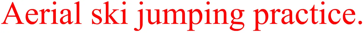 Aerial Ski Jumping Practice logo