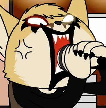 Aggretsuko - -AlphaLupi logo