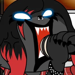 Aggretsuko - RedDrawsStuff logo