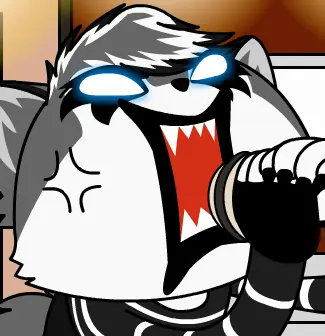 Aggretsuko - Wolfeyhusy logo