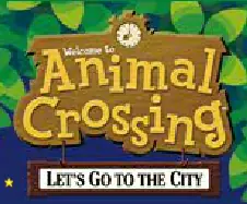 Animal Crossing Let's Go To The City Banner logo
