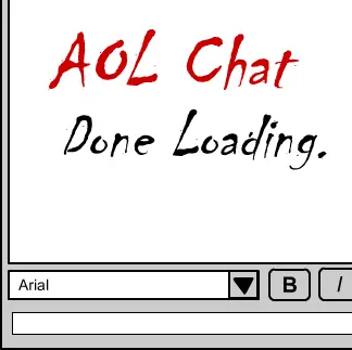 AOL Chat simulator logo