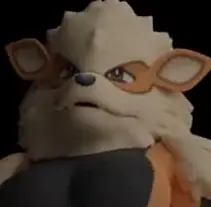Arcanine Naked Turnaround + Embiggening logo