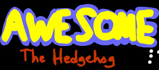 Awesome the Hedgehog logo
