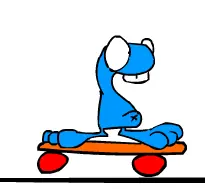 Blue Alien Skating logo