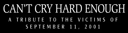 Can't Cry Hard Enough - A Tribute to the Victims of 9-11-2001 logo