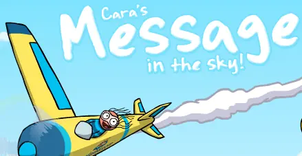 Cara's Message in the Sky! logo