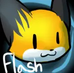 Chibi Fox Clock logo