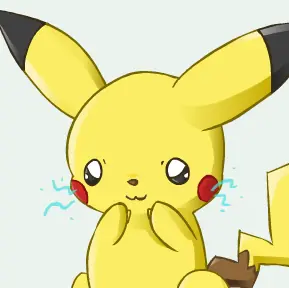 Continually sparking Pikachu logo