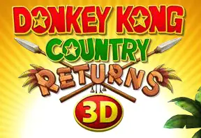 Donkey Kong Country Returns 3D Banner logo