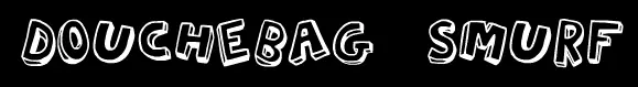 Douchebag Smurf logo