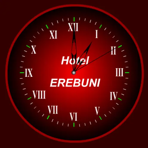 EREBUNI Hotel Clock logo