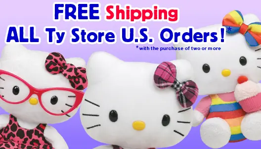 FREE Shipping ALL Ty Store U.S. Orders! logo
