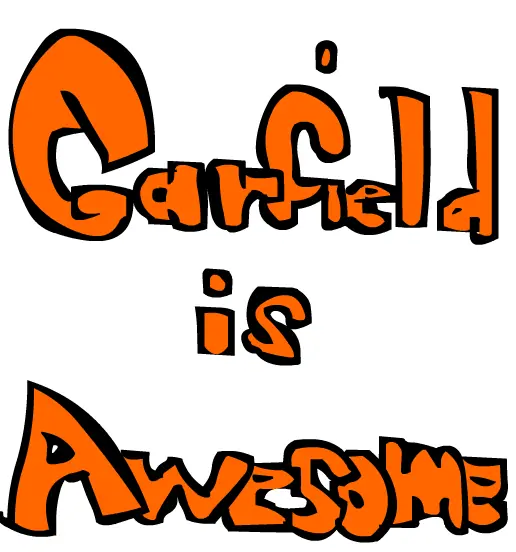Garfield is Awesome logo