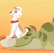 Gatordog lineless cycle logo
