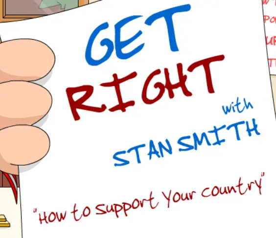 Get Right with Stan Smith: "How to Support Your Country" logo