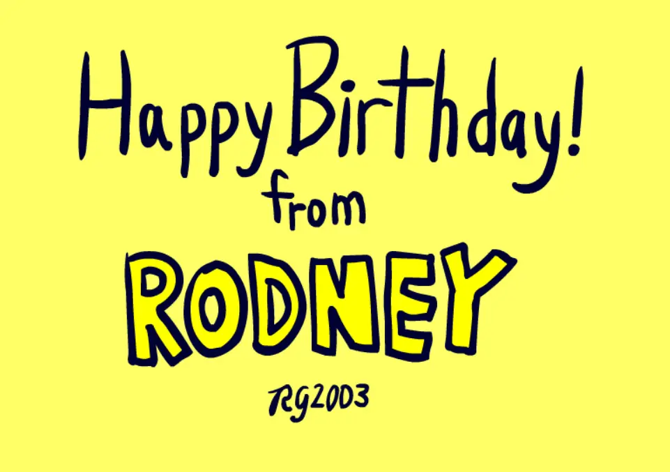 Happy Birthday from Rodney (2003) logo