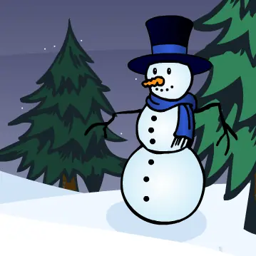 Happy Holidays Screensaver - Snowman logo