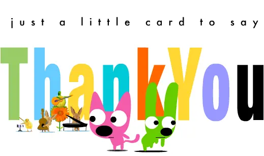 Hoops & Yoyo: Just a Little Card to Say Thank You logo