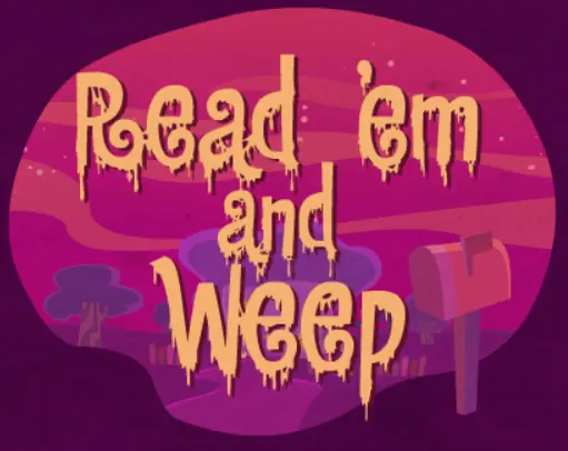 HTF 55: Read 'em and Weep logo