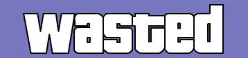 -INSTANT BUTTON- Grand Theft Auto V INSTANT WASTED logo