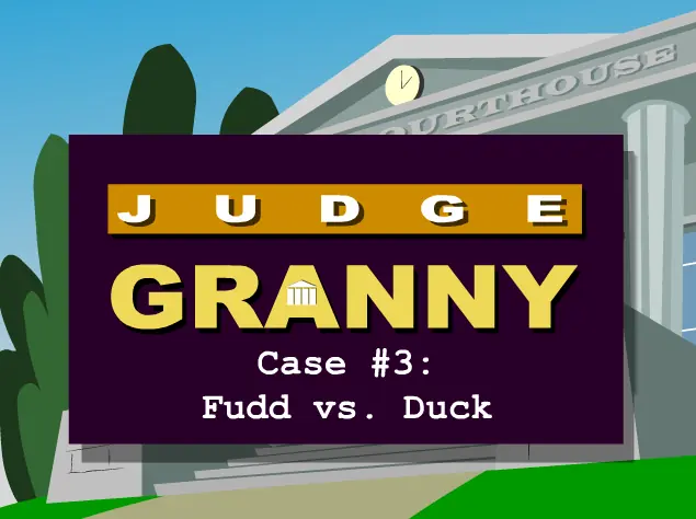 Judge Granny: Case #3: Fudd vs. Duck logo