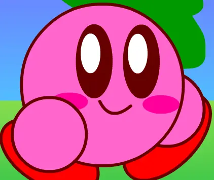 Kirby Eating Cake Flash Animation logo