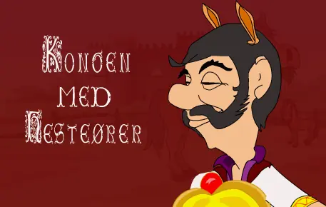 Kongen med hesteører logo