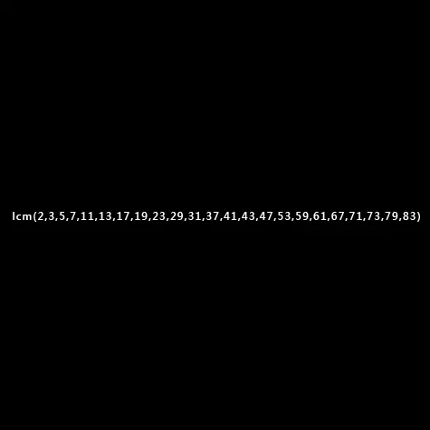 lcm(2,3,5,7,11,13,17,19,23,29,31,37,41,43,47,53,59,61,67,71,73,79,83) logo