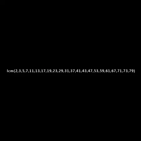 lcm(2,3,5,7,11,13,17,19,23,29,31,37,41,43,47,53,59,61,67,71,73,79) logo
