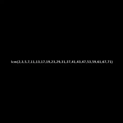 lcm(2,3,5,7,11,13,17,19,23,29,31,37,41,43,47,53,59,61,67,71) logo