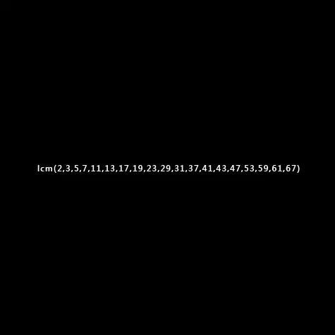 lcm(2,3,5,7,11,13,17,19,23,29,31,37,41,43,47,53,59,61,67) logo