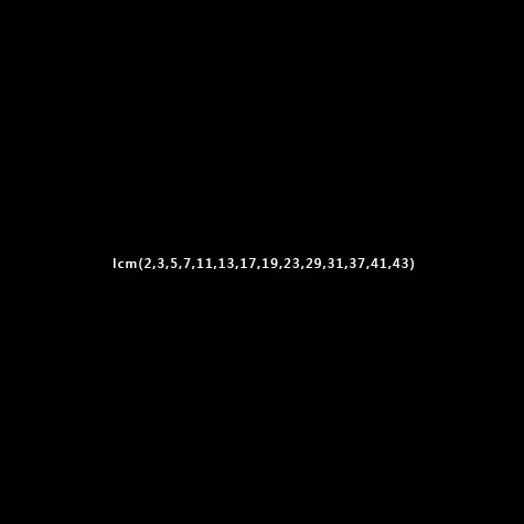 lcm(2,3,5,7,11,13,17,19,23,29,31,37,41,43) logo