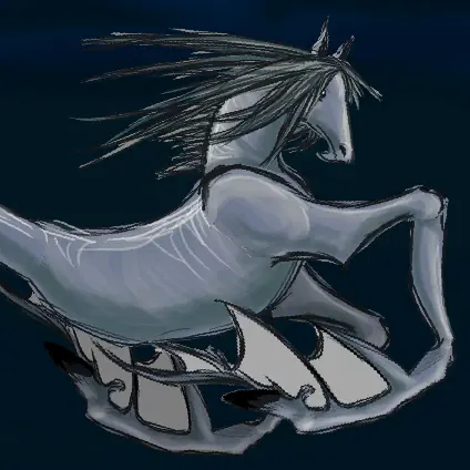 Le kelpie nage logo