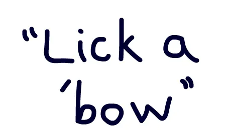 Lick a 'bow logo
