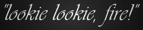 lookie lookie, fire! logo