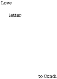 Love letter to Condi logo