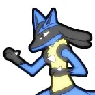 Lucario idle logo