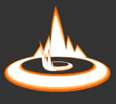 Magic Fire Casting animation logo