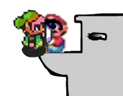 mario constipated logo