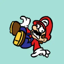Mario versus Shell logo