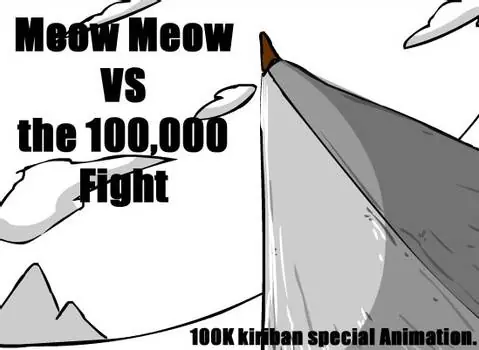 Meow Meow VS the 100K fight logo