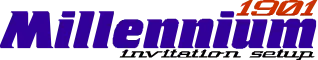 Millennium 1901 Invitation logo
