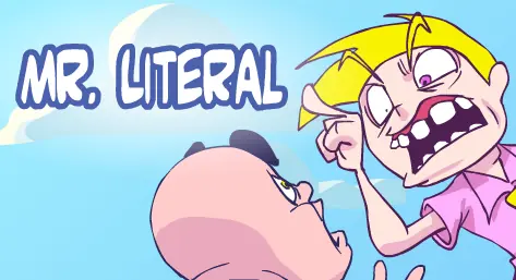 Mr. Literal logo