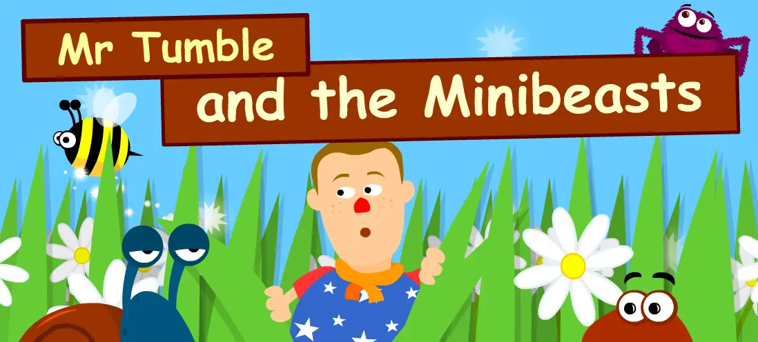 Mr Tumble and the Minibeasts logo
