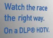 NASCAR DLP HDTV Advertisement logo