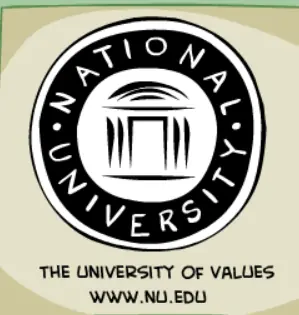 National University CA logo