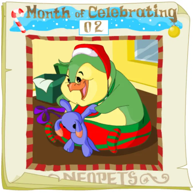 Neopets Advent Calendar 2001: Day 02 logo