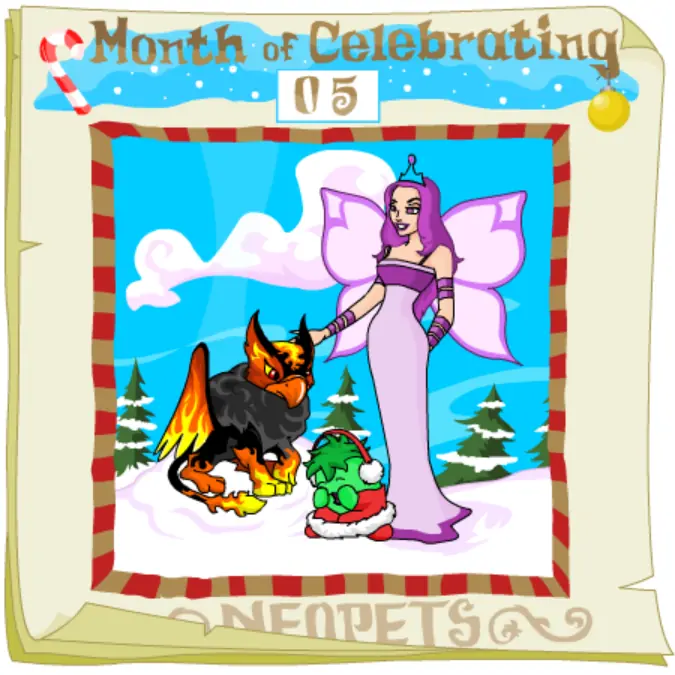 Neopets Advent Calendar 2001: Day 05 logo